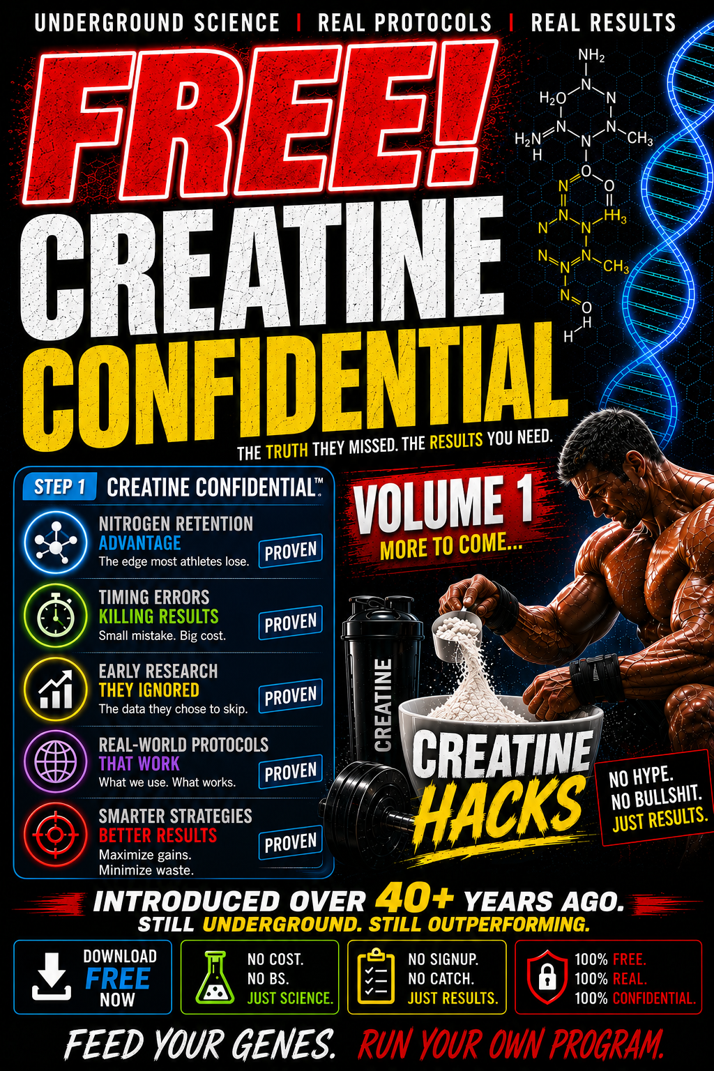 FREE CREATINE BOOK PART 1 INSTANT ACCESS